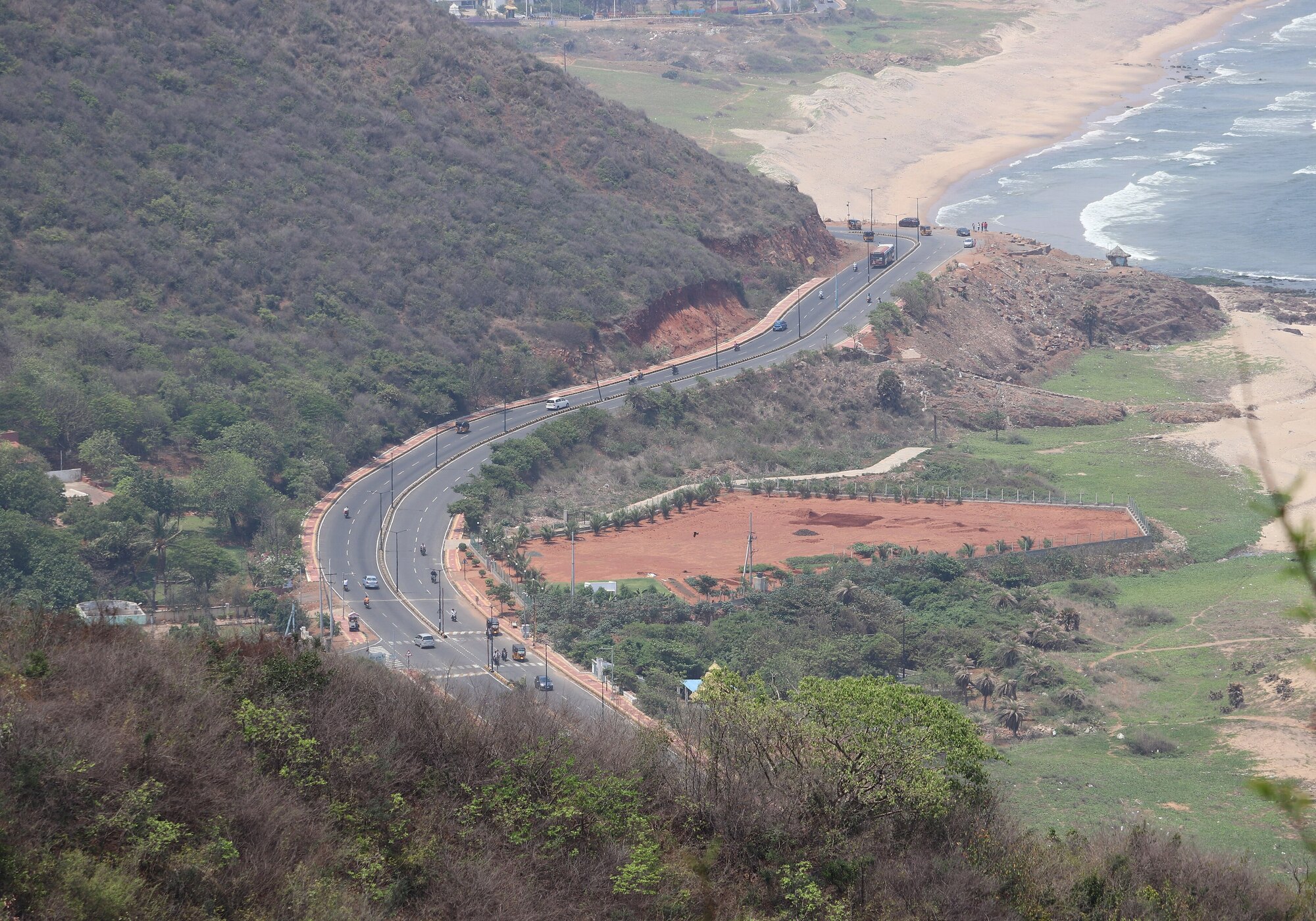 Vizag beach road            