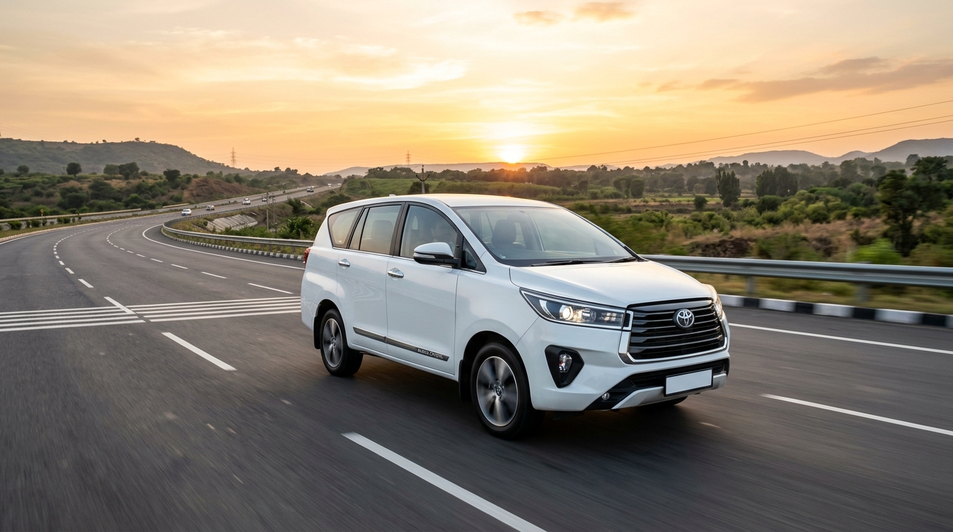 Private car rental with driver in India - Toyota Innova Crysta