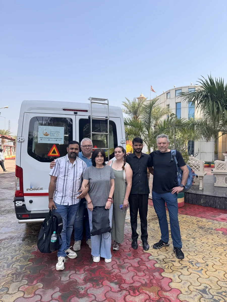 Family Highway Journey Through Rural Rajasthan