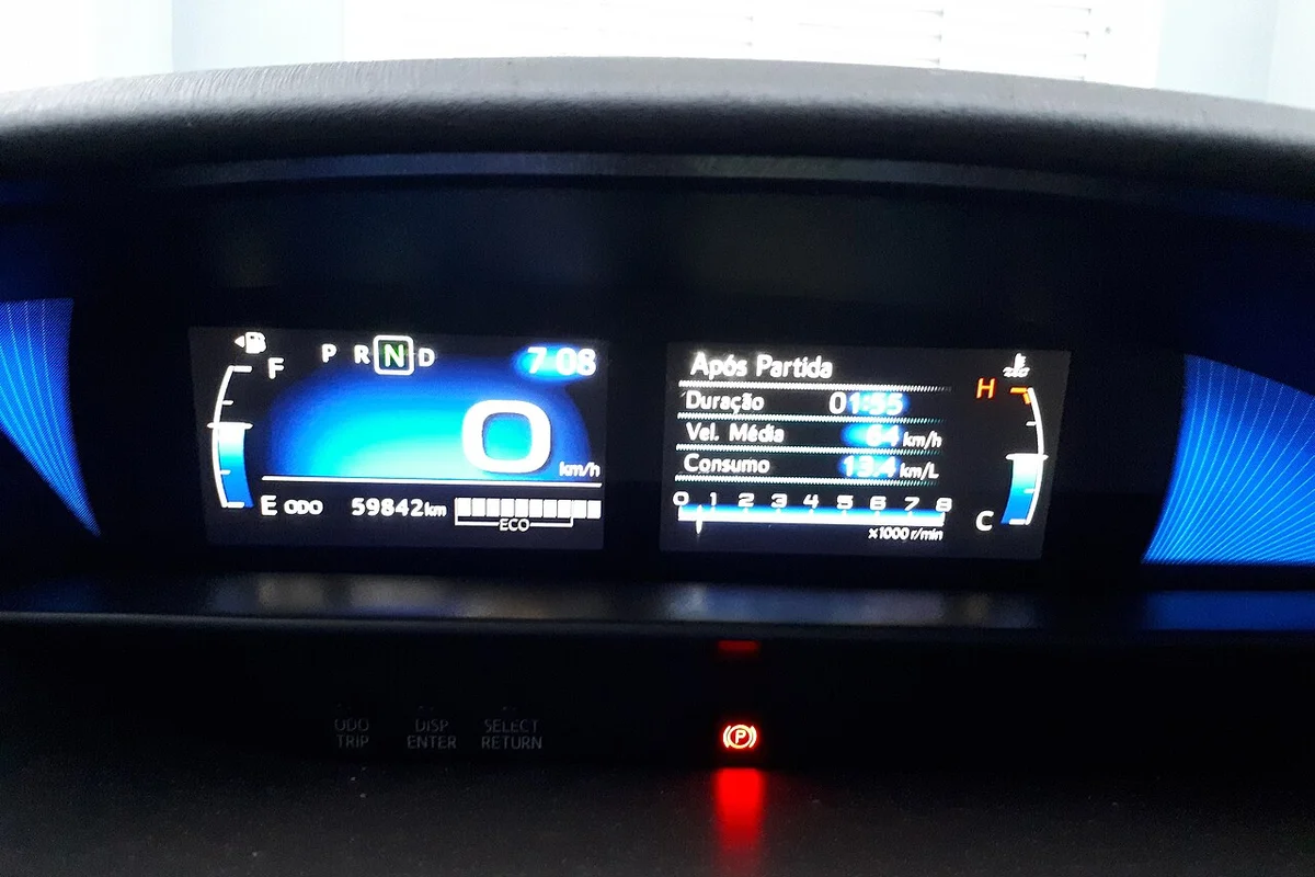 Clean Dashboard Cockpit with Center Instrument Cluster