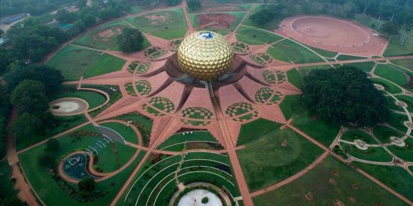 Auroville-best-travel-agency-for-Pondicherry-India-trip-with-car-and-driver