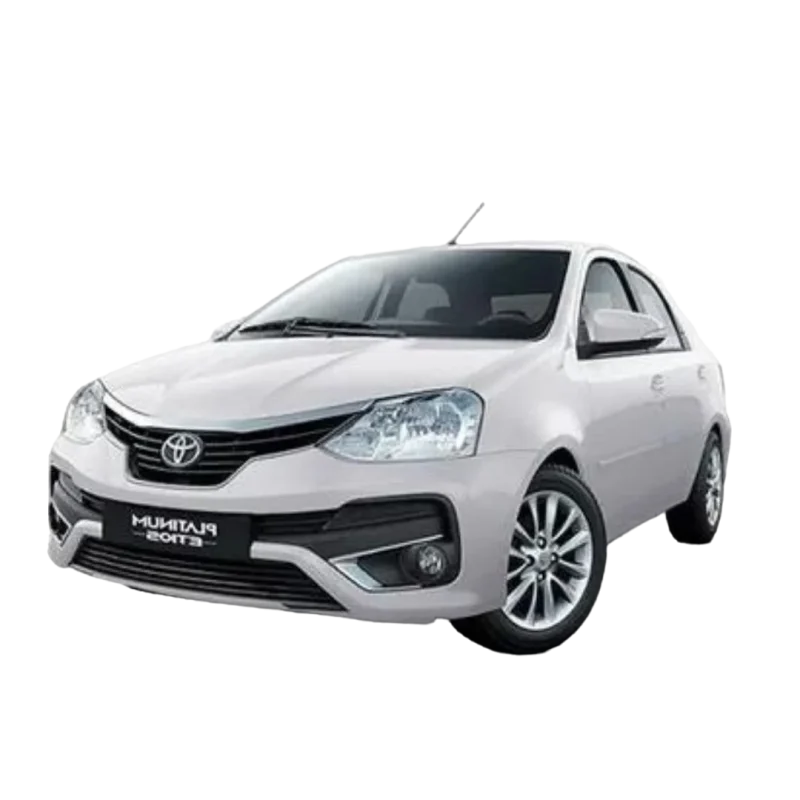 hire toyota etios car with driver rental india trip trn